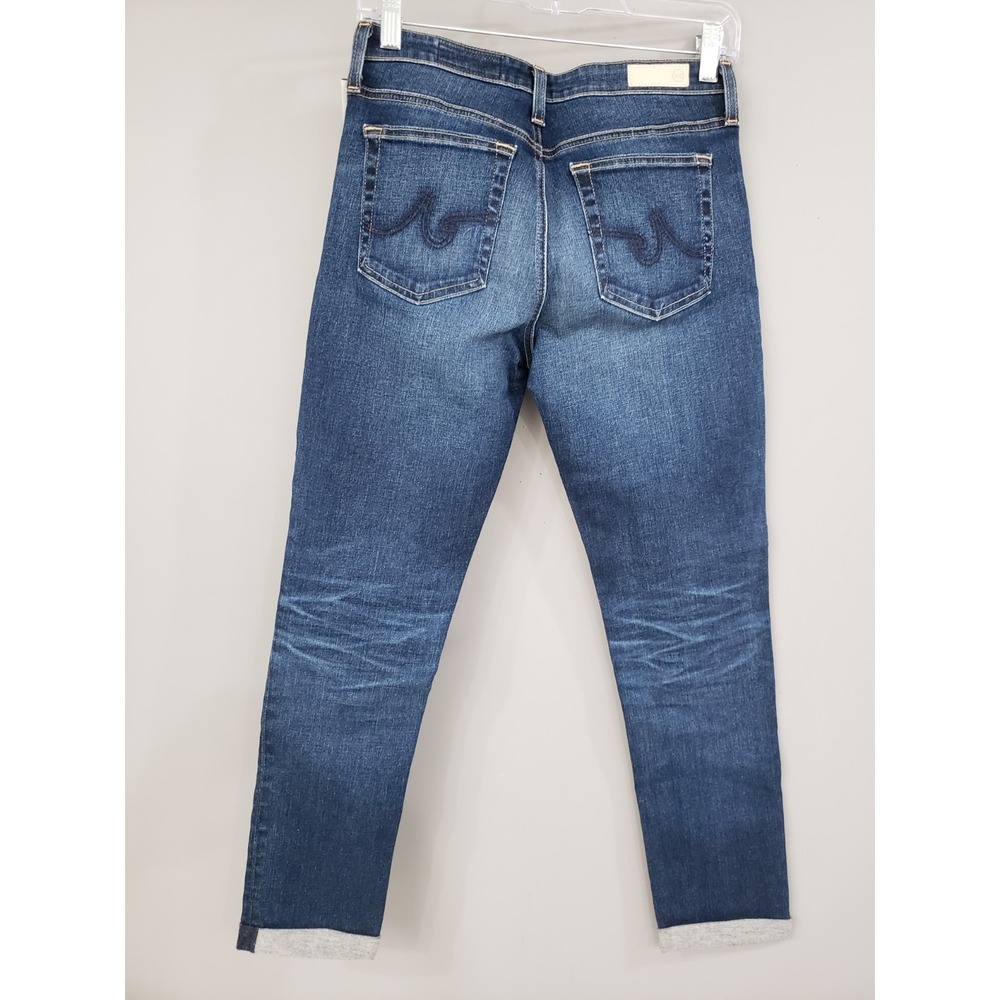 NEW AG Adriano Goldschmied The Prima‎ Roll Up Cigarette Jeans Mid Wash Size 27 - Picture 4 of 9
